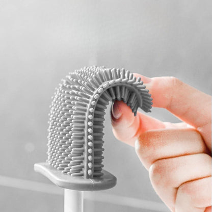 Wall Mounted Silicone Toilet Brush Set